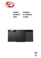 Panasonic SC-HC300EG-W Mode D'emploi