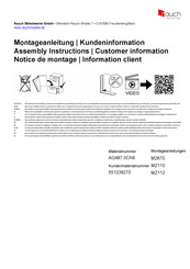 Rauch Costa AG487.0CN9 Notice De Montage