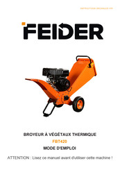 Feider FBT420 Mode D'emploi