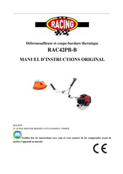 Racing RAC42PB-B Manuel D'instructions Original