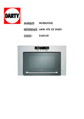 Whirlpool AMW 476 IX INOX Mode D'emploi