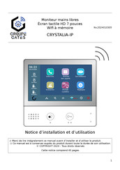 Gates CRYSTALIA-IP Notice D'installation Et D'utilisation