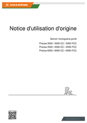 Amazone Precea 3000-FCC Notice D'utilisation D'origine