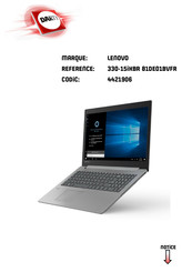 Lenovo ideapad 330H-15AST Guide De L'utilisateur