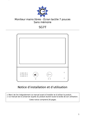 StarGates SG7T Notice D'installation Et D'utilisation