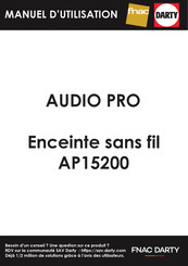 Audio Pro AP15200 Guide De Démarrage Rapide