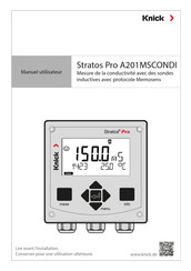 Knick Stratos Pro A201MSCONDI Manuel Utilisateur