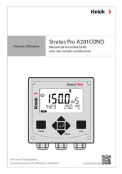 Knick Stratos Pro A201COND Manuel Utilisateur