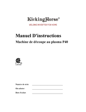 KICKING HORSE P40 Manuel D'instructions