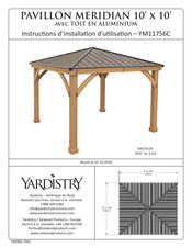 Yardistry YM11756C Instructions D'installation Et D'utilisation