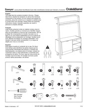 Crate&Barrel Sawyer Instructions D'assemblage