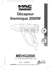 Mac allister 654880 Mode D'emploi