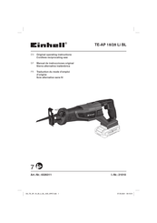 EINHELL 4326311 Traduction Du Mode D'emploi D'origine