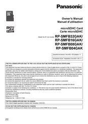 Panasonic RP-SMFB32GAK Manuel D'utilisation