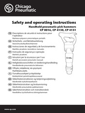 Chicago Pneumatic CP 4131 Prescriptions De Sécurité Et Instructions Pour L'opérateur