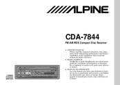 Alpine CDA-7844 Mode D'emploi