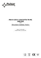 Pulsar AWZ 820 Mode D'emploi