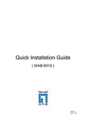 Level One WAB-6010 Guide D'installation Rapide