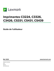 Lexmark C3326 Guide De L'utilisateur