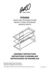 Bell'O PVS4204HG Instructions D'assemblage