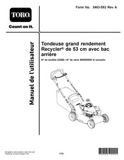 Toro 22285 Manuel De L'utilisateur