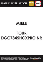 Miele DGC 7845 HCX Pro Mode D'emploi Et Instructions De Montage