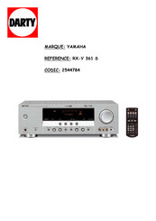 Yamaha RX-V 361 S Mode D'emploi