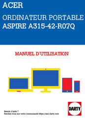 Acer ASPIRE A315-42-R07Q Manuel D'utilisation