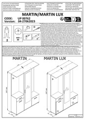 Forma Ideale MARTIN UP 00762 Instructions D'assemblage