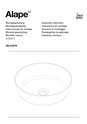 Alape SB.CO375 Instructions De Montage