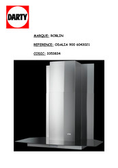 ROBLIN ODALIA 900 Notice D'installation Et D'utilisation