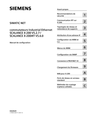 Siemens SCALANCE X-200 Manuel De Configuration