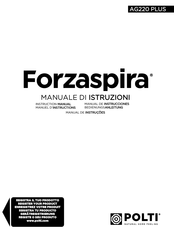 POLTI Forzaspira AG220 PLUS Manuel D'instructions