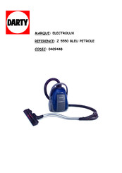 Electrolux Z 5550 BLEU Manuel D'utilisation