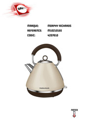 Morphy Richards M102101EE Manuel D'instructions