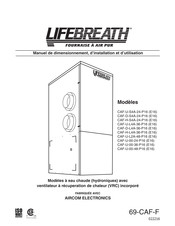 Lifebreath CAF-U-00-48-P16 Manuel D'installation Et D'utilisation