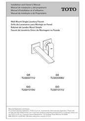 Toto GO TLG01311U Manuel D'installation Et D'utilisation