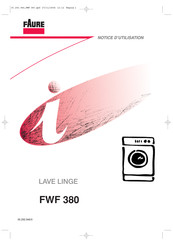 FAURE FWF 380 Notice D'utilisation