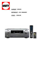 Denon 2528185 Manuel De L'utilisateur