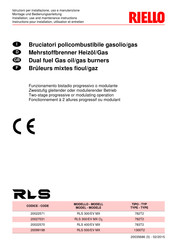 Riello 1300T2 Instructions Pour Installation, Utilisation Et Entretien