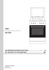 Amica 6017EE Serie Notice D'utilisation