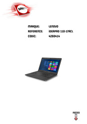 Lenovo 4260414 Guide De L'utilisateur