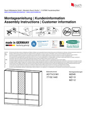 Rauch Madrid M2549 Instructions De Montage