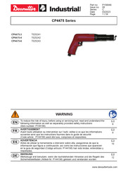 Desoutter CP4475 Série Mode D'emploi