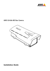 Axis Q1656-BE Guide D'installation