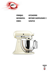 KitchenAid 5KSM125EAC Mode D'emploi