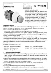 Wieland SNH 11 Serie Mode D'emploi