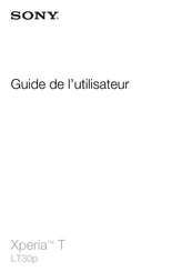 Sony LT30p Guide De L'utilisateur