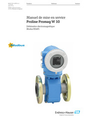 Endress+Hauser Proline Promag W 10 Manuel De Mise En Service