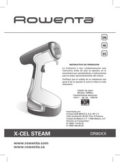 Rowenta X-CEL STEAM DR80 Série Instructions D'utilisation